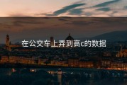 在公交车上弄到高c的数据