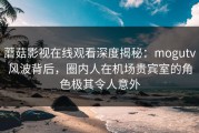 蘑菇影视在线观看深度揭秘：mogutv风波背后，圈内人在机场贵宾室的角色极其令人意外